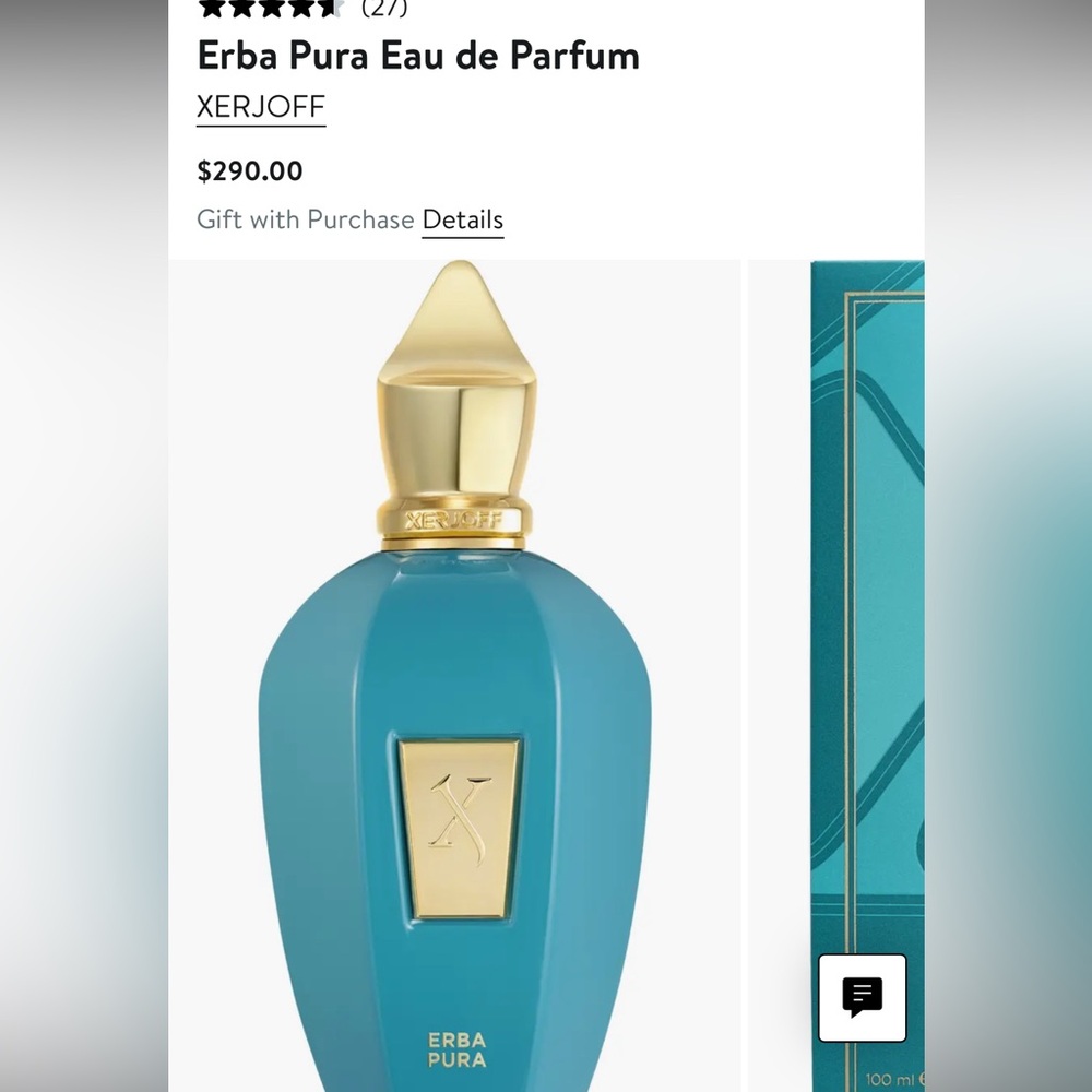Xerjoff Eau de Parfum 100ml Turquoise Bottle